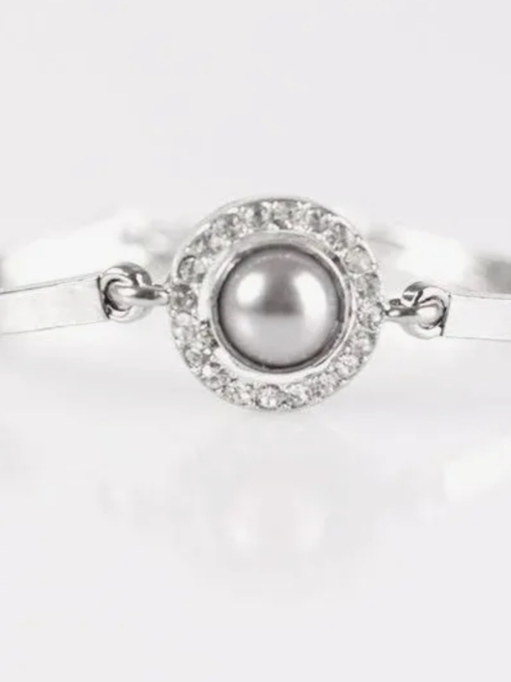 paparazzi Silver Pearl Halo Bracelet